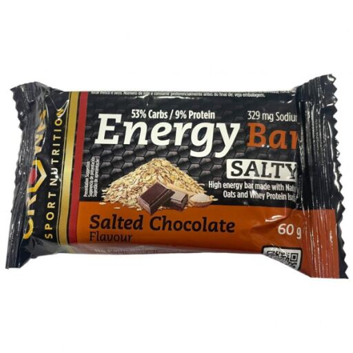 Crown Sport Nutrition Barre de Chocolat Sal&eacute; Energy 60 gr