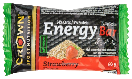 Crown Sport Nutrition Barre Energy Vegan Fraise 60 gr