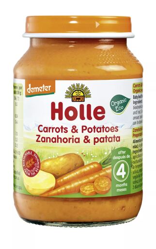 Holle Bocal de carottes et de pommes de terre au b&oelig;uf 190 g
