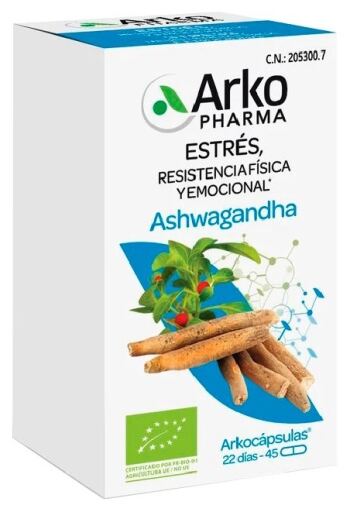 Arkopharma Arkog&eacute;lules Ashwagandha Bio 45 Capsules
