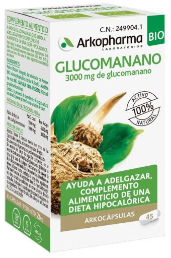 Arkopharma Arkocapsules Bio Glucomannane 45 Capsules