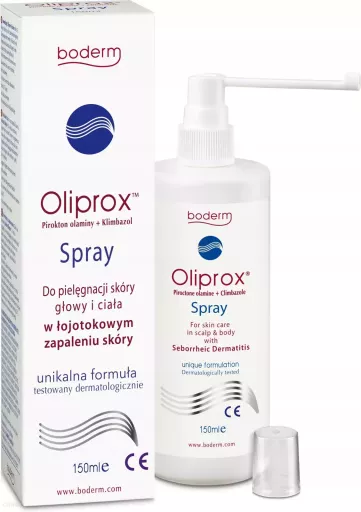 Boderm Oliprox Spray Traitement Dermatite S&eacute;borrh&eacute;ique 150 ml
