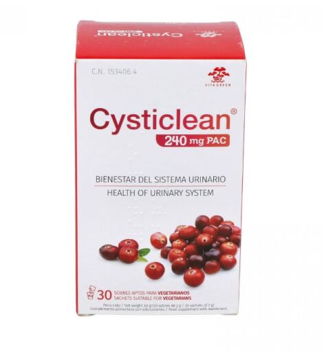 Vita Green Cysticlean 240 mg 30 Enveloppes