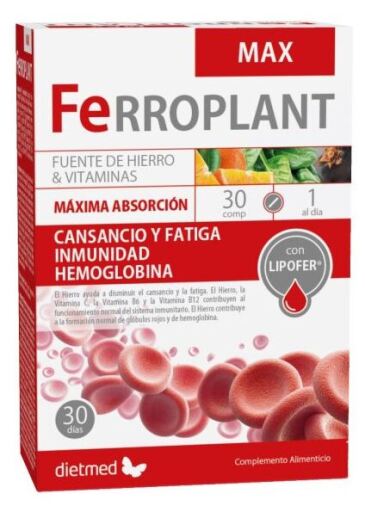 Dietmed Ferroplant Max 30 Comprim&eacute;s