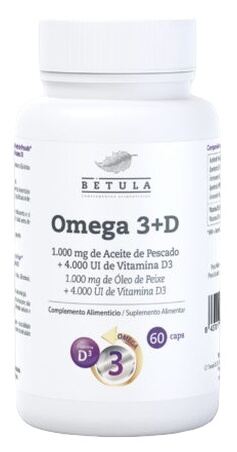 Betula Om&eacute;ga 3+D 60 G&eacute;lules