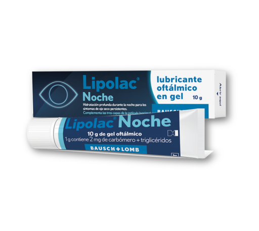 Bausch Lomb Gel Lubrifiant Yeux Nuit Lipolac 10 gr