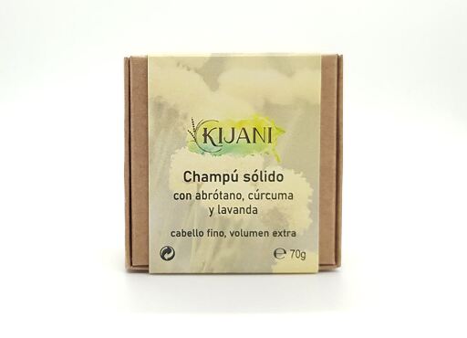 Kijani Shampoing Solide pour Cheveux Fins 70 gr