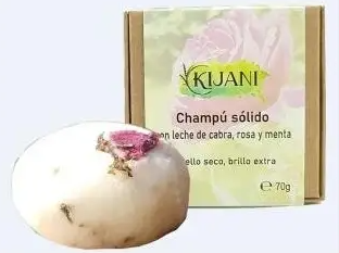 Kijani Shampoing Solide au Lait de Ch&egrave;vre pour Cheveux Secs 70 gr
