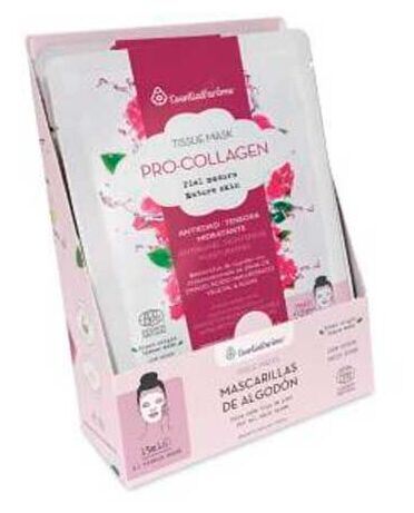 Esential'ar&ocirc;ms Masque en Tissu Masque Facial Pro-Collag&egrave;ne 12 Unit&eacute;s