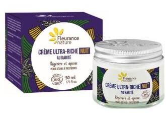 Cr&egrave;me de nuit ultra riche au beurre de karit&eacute; 50 ml