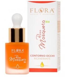 Flora Huile de Rose Musqu&eacute;e Contour des Yeux 15 ml Bio