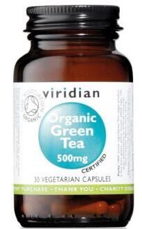 Viridian Th&eacute; Vert Bio 500 mg 30 G&eacute;lules V&eacute;g&eacute;tales