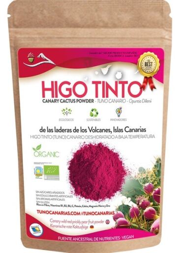 Tuno Canarias Poudre de figue rouge 200 gr Eco