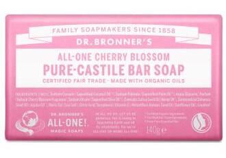 Dr. Bronner's Pain de Savon Fleur de Cerisier 140 gr