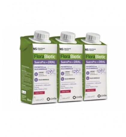 Ns Nutritional System Florabiotic Sueropro+ S Fraise 3 x 200 ml