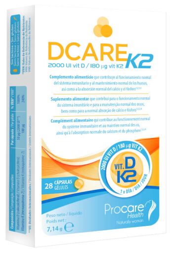 Dcare K2 28 g&eacute;lules
