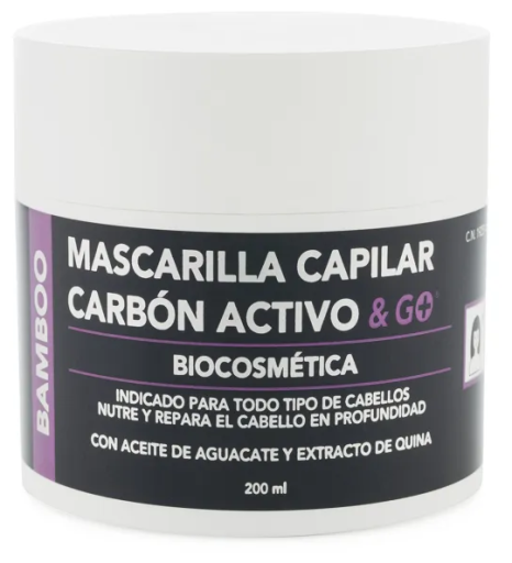 Laboratorios Pharma&Go Masque capillaire au charbon actif & Go 250 ml
