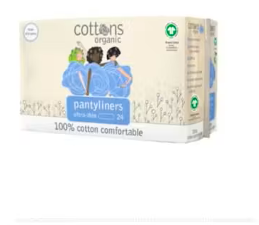 Cottons Prot&egrave;ge-slips Ultra Fins 100% Coton 24 Unit&eacute;s