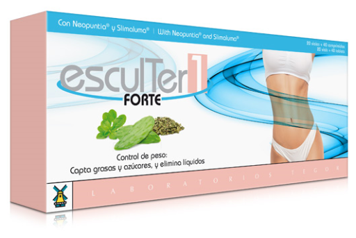 Laboratorios Tegor Esculter 1 Forte 40 Comprim&eacute;s + 20 Flacons