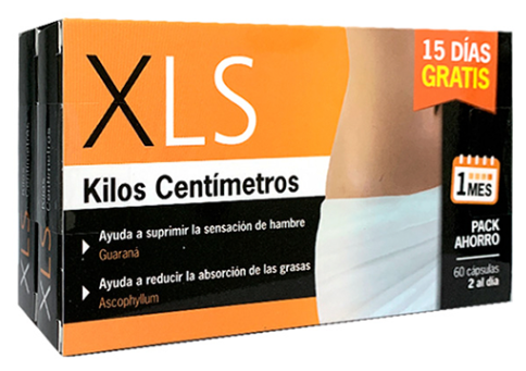 XLS Medical Pack Duplo XLS Kilos Centim&egrave;tres 30+30 Capsules