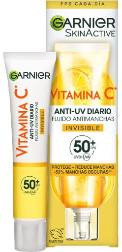 Garnier Skinactive Fluide Anti-Taches Invisible Vitamine C SPF50+ 40 ml