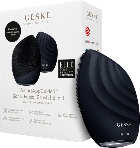 Geske Brosse faciale sonique guid&eacute;e par application intelligente 5 en 1 1 unit&eacute;