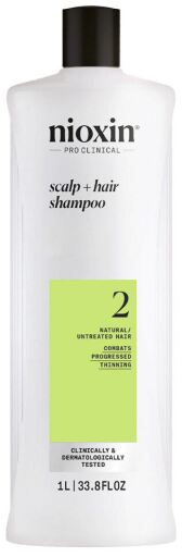 Nioxin Shampoing pour cheveux naturels System 2 avec &eacute;claircissement avanc&eacute;