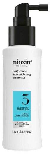 Nioxin S&eacute;rum System 3 pour cheveux teints et ab&icirc;m&eacute;s l&eacute;g&egrave;rement fragilis&eacute;s 100 ml