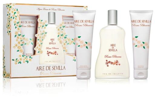 Aire De Sevilla Coffret Roses Blanches 3 Pi&egrave;ces