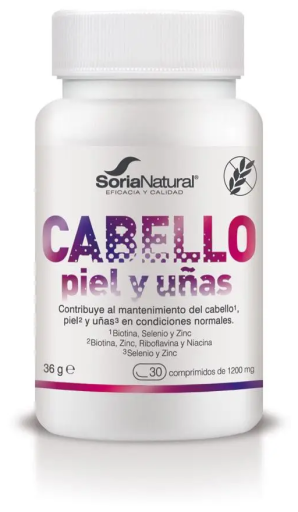 Soria Natural Cheveux, Peau et Ongles 30 Comprim&eacute;s