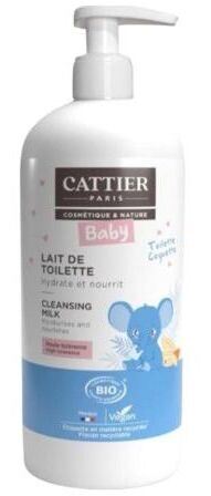 Cattier Lait Hydratant B&eacute;b&eacute; Nettoie Visage et Corps 500 ml