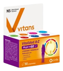 Vitans Vitalit&eacute; AZ Femme 50+ 30 Comprim&eacute;s
