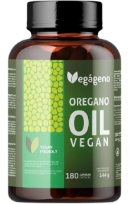 Veg&aacute;geno Huile d'origan aux om&eacute;ga 9 200 mg 180 g&eacute;lules