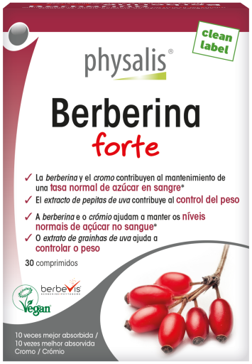 Physalis Berb&eacute;rine Forte 30 comprim&eacute;s v&eacute;g&eacute;taliens
