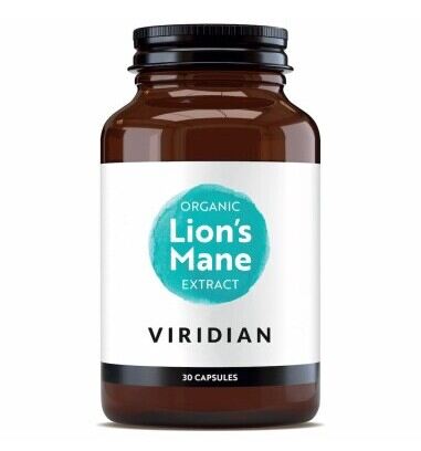 Viridian Extrait de Crini&egrave;re de Lion Bio 30 G&eacute;lules V&eacute;g&eacute;tales