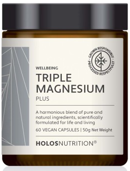 Holos Nutrition Triple Magn&eacute;sium Plus 60 capsules v&eacute;g&eacute;tales
