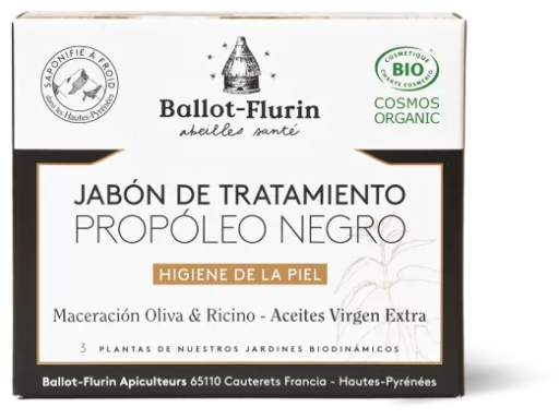 Ballot-Flurin Savon Traitant &agrave; la Propolis Noire 100 gr