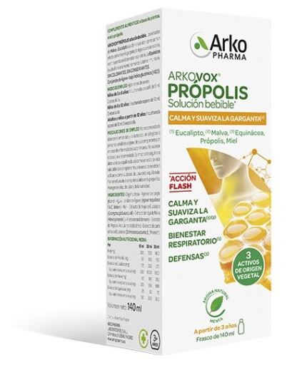 Arkopharma Sirop de Propolis Menthe Arkovox 140 ml