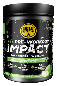 GoldNutrition Impact Pr&eacute;-Entra&icirc;nement Pomme Verte 400 gr