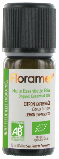 Florame Huile essentielle de zeste de citron (exprim&eacute;e) Bio 10 ml