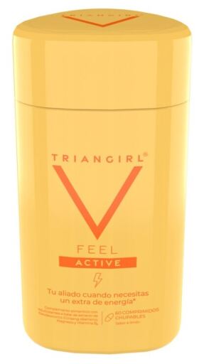 Ordesa Triangirl Feel Active, saveur citron, 60 comprim&eacute;s &agrave; sucer