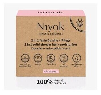 Niyok Nettoyant Corps Soft Blossom avec Lotion 80 gr