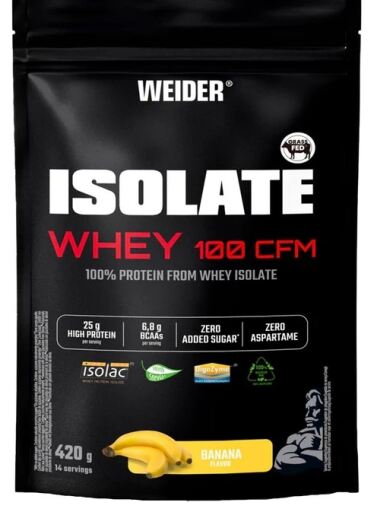 Weider Isolat de lactos&eacute;rum 100 Cfm 420 gr