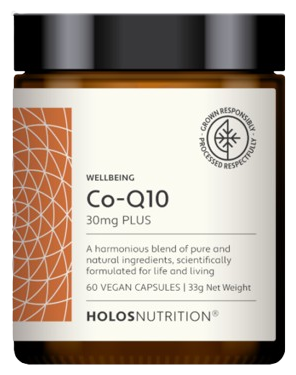 Holos Nutrition Co-Q10 Plus 30 mg 60 capsules v&eacute;g&eacute;tariennes