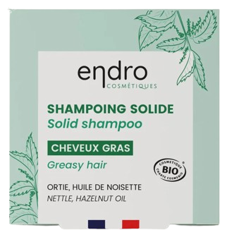 Endro Cosmetiques Shampoing solide pour cheveux gras 85 gr