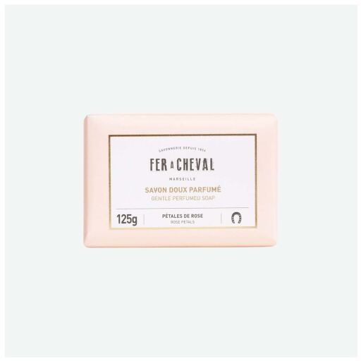 Savon solide parfum&eacute; aux p&eacute;tales de rose 125 gr