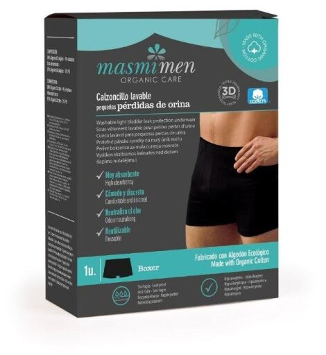 Masmi Boxer pour incontinence l&eacute;g&egrave;re taille M