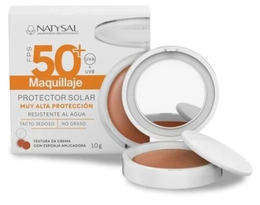 Natysal Cr&egrave;me solaire fond de teint poudre SPF 50+ 10 gr