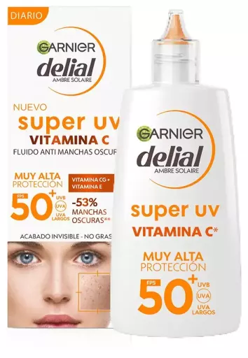 Garnier Delial Super Uv Vitamine C Anti-Taches SPF 50+ 40 ml