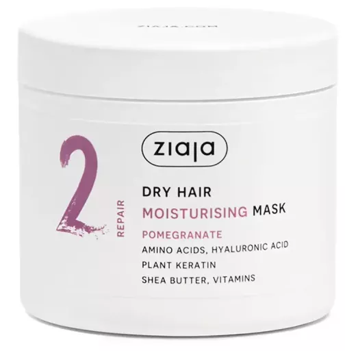 Masque capillaire hydratant &agrave; la grenade Plant Essentials 350 ml
